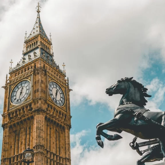 Big Ben and the Houses of Parliament in London